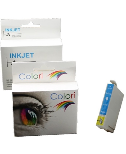 inkt cartridge voor Epson T0712 cyan|Toners-en-inkt