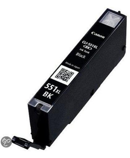Canon CLI-551BK XL / 6443B001 inktcartridge zwart met chip (compatible)