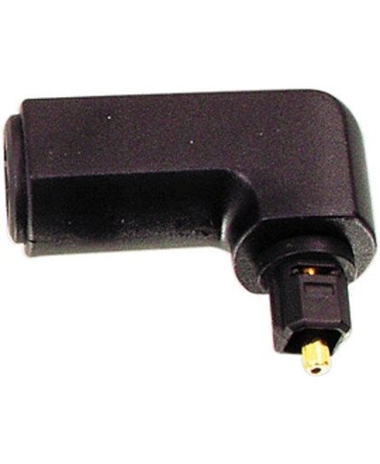 Valueline OPT-90PLUG Toslink 3.5mm (M) Zwart kabel-connector