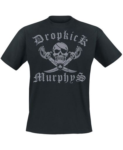Dropkick Murphys Jolly Roger T-shirt zwart