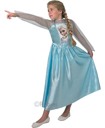 Disney Frozen Elsa Klassiek Kostuum Kind - Maat 146/152