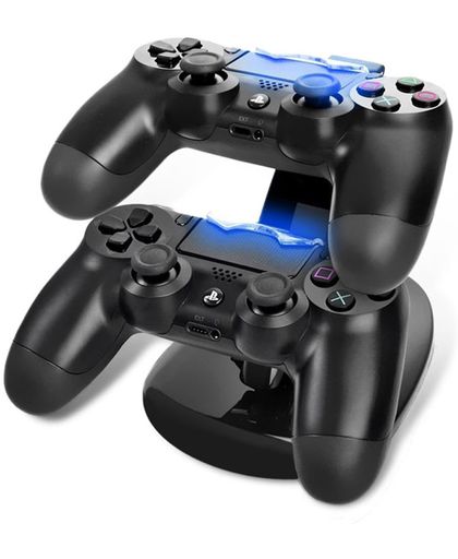 Dubbel Dock Lader Voor Controller PS4 - Zwart