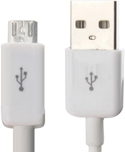 micro USB poort USB data kabel voor samsung galaxy s iv / i9500 / s iii / i9300 /note ii / n7100 / i9220 / i9100 / i9082 , nokia, sony ericsson, lg, blackberry, htc, amazon kindle, lengte: 5m wit