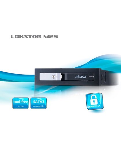 AKASA Lokstor M25 HDD bay voor 2,5 inc HDD/SSD (past in 3,5 inch plek)