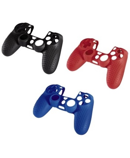 Hama Silicone Controller Beschermhoes PlayStation 4 - Zwart, Blauw Of Rood
