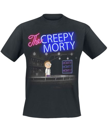 Rick And Morty Bartender Morty T-shirt zwart