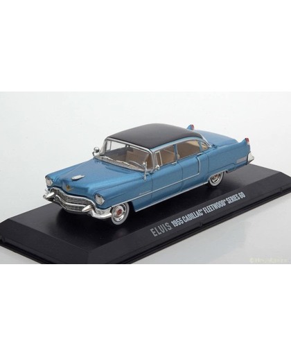 Cadillac Fleetwood Series 60 Elvis Presley 1955 Blauw met Zwart dak 1-43 Greenlight Collectibles