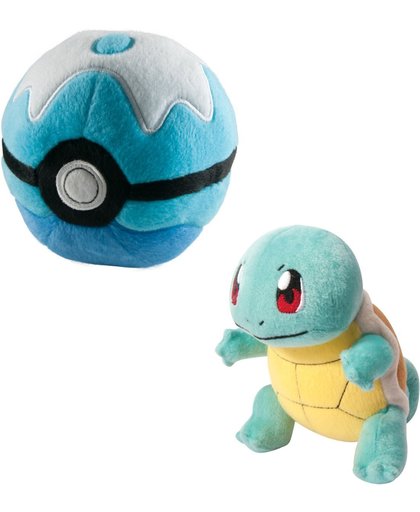 Pokemon Gift Set pluche Squirtle en Dive Ball