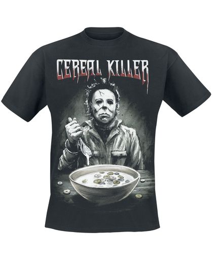Halloween Cereal Killer T-shirt zwart