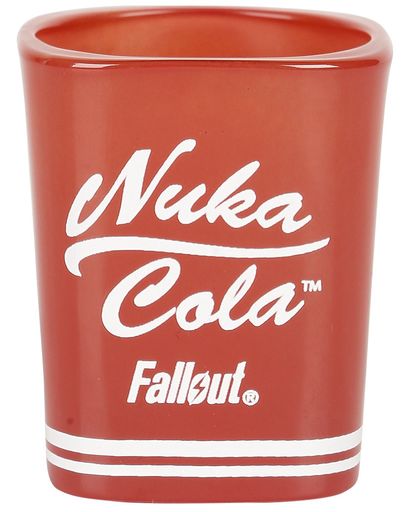 Fallout Nuka Cola Shotglas rood-wit