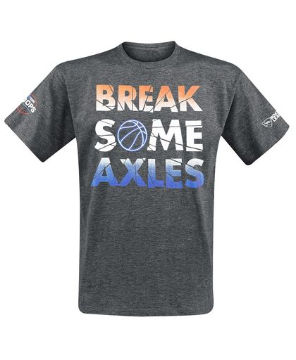 Rocket League Break Some Axles T-shirt donkergrijs gemêleerd