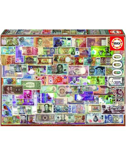 Educa Bankbiljetten van de wereld legpuzzel 1000 stukjes