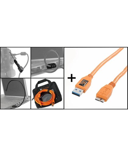 Tether Tools Starter Tethering Kit: USB 3.0 A/MicroB kabel 4,6m