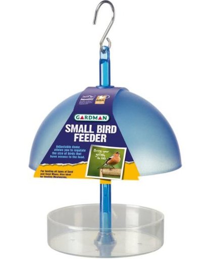 Kleine vogels voederbak - blauw dak - set van 6 stuks