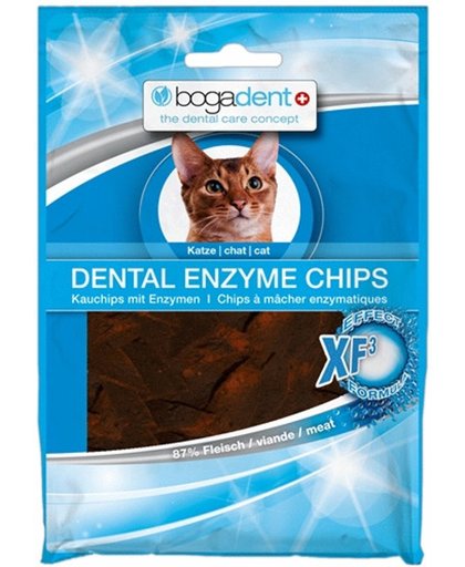 Bogadent Dental Enzyme Chips Kat - Gebitsverzorging Kat - 50 g