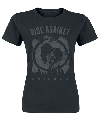 Rise Against Skyline Girls shirt zwart