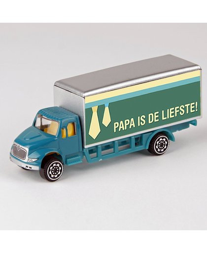 vaderdag cadeau groene model truck met tekst