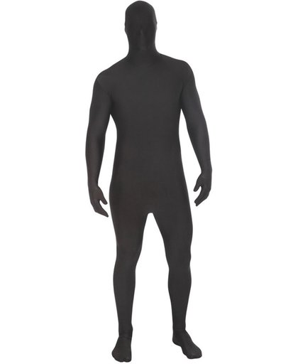Zwart tweede huid M Suit outfit voor volwassenen  - Verkleedkleding - XXL