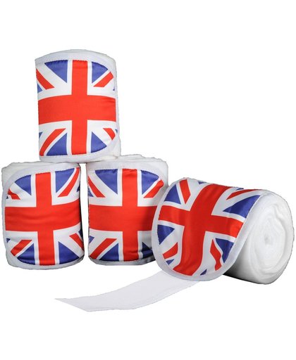 Polarfleecebandages -Flags- Set van 4 Vlag UK 300 cm