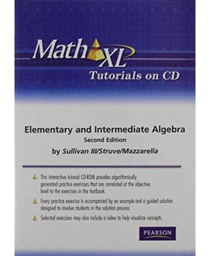 MathXL Tutorials on CD for Elementary and Intermediate Algebra