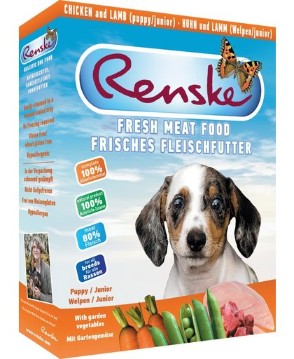 Renske Vers Vlees Hondenvoer Puppy - 10 Kuipjes x 395 gr