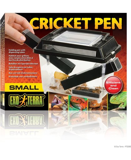 Exo Terra Cricket Pen S 3 Buizen En 2 Spons Zwart 20x15x12 cm