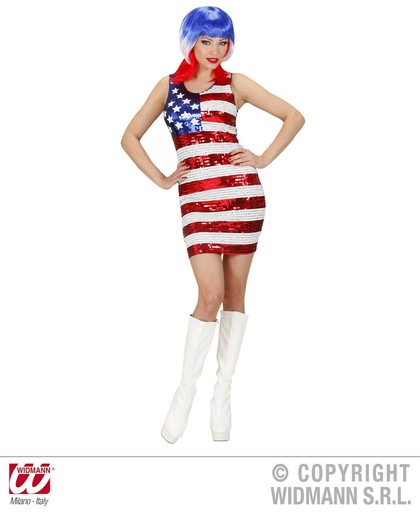 "Schitterende jurk van miss USA - Verkleedkleding - Small"