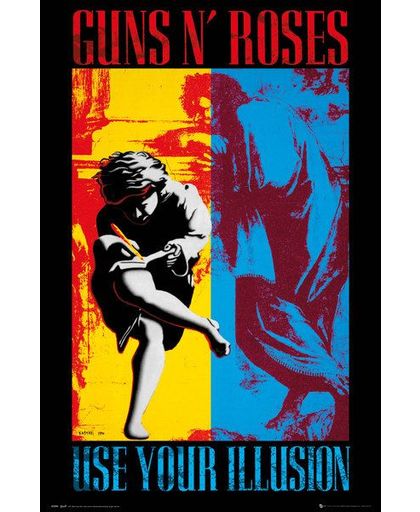 Guns N&apos; Roses Illusion Poster meerkleurig