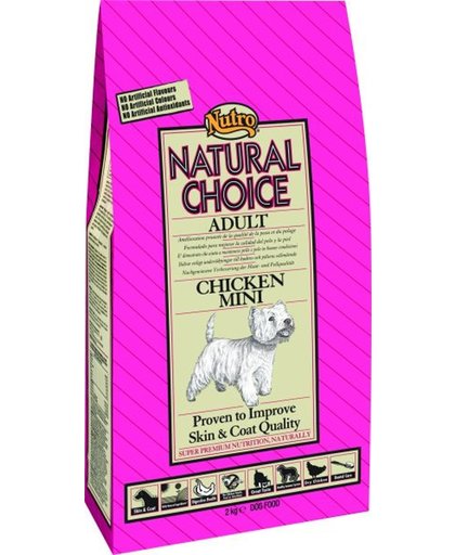 Nutro Choice Dog Mini Kip & Rijst - Hondenvoer - 2 kg
