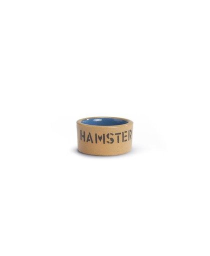 Ceramiek hamsterbak hamster - Blauw/Beige