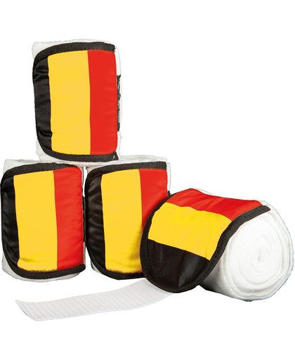 Polarfleecebandages -Flags- Set van 4 Vlag Belgie 300 cm