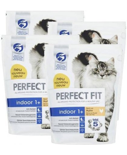 Perfect Fit Indoor - Kip - Kattenvoer - 4 x 1.4 kg