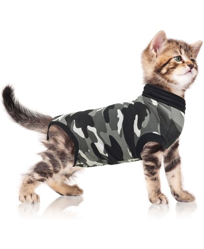 Suitical recovery suit kat zwart camouflage xs 40-45 cm