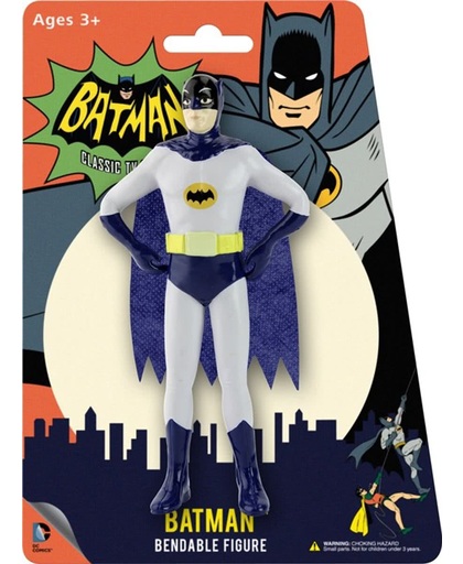 DC Comics - Batman figuurtje uit de klassieke Batman film tv serie 1966 - 15 cm - Buigbaar en poseerbaar