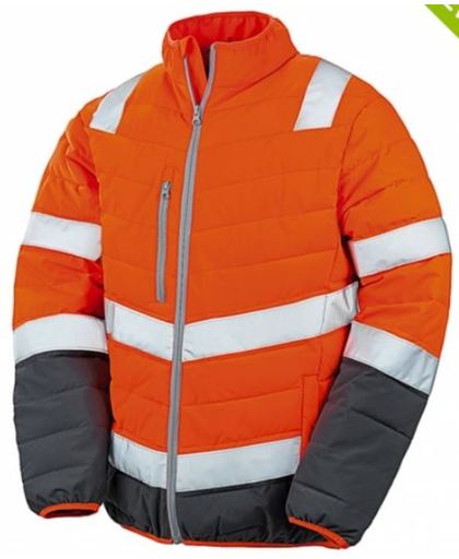 Soft padded safety jacket, Kleur Fluor Orange, Size 3XL
