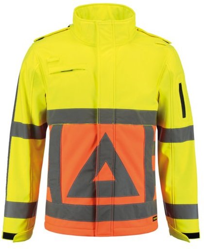 Tricorp Soft Shell Jack Verkeersregelaar - Workwear - 403002 - Fluor Oranje-Geel - maat XL