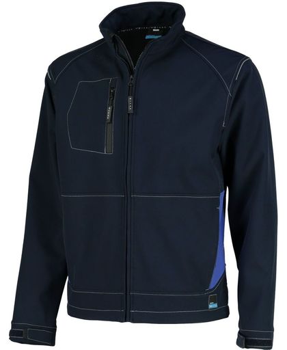 Orcon Anthony Softshell jas Donkerblauw/korenblauw L