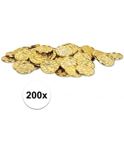 Piratenfeest munten goud 200 stuks
