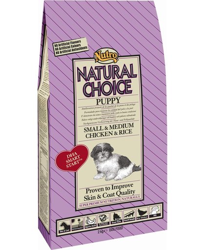 Nutro Choice Puppy Small Medium - Hondenvoer - Kip/Rijst - 2 kg