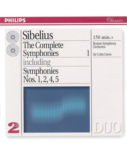 Sibelius: The Complete Symphonies Vol 1 / Davis, Boston SO