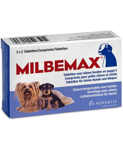 Milbemax Ontwormingsmiddel - Kleine Hond - 2x2 Tabletten