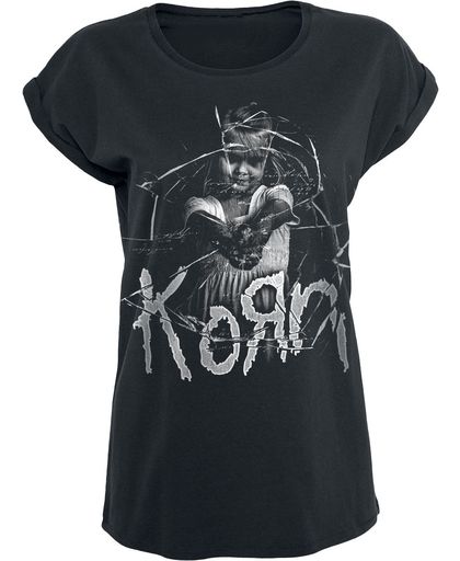 Korn Cracked Glass Girls shirt zwart
