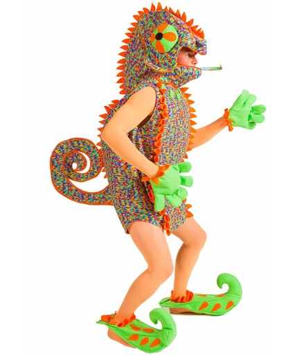 "Kleurrijk kameleon kostuum voor volwassenen  - Verkleedkleding - One size"