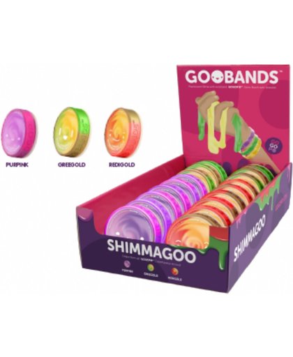Shimma glitter slijm - slime + Coole Goo Armband – paars - roze