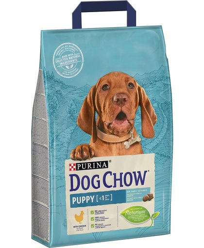 PURINA® DOG CHOW® PUPPY Kip brokjes 2,5 kg
