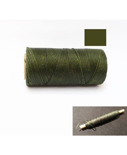 Macrame Koord - Waxed Polyester Cord - OLIJF GROEN / OLIVE GREEN - Klos 914 cm - 1mm dik