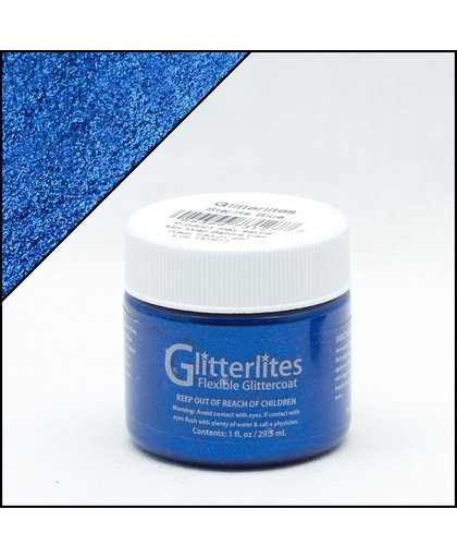 Angelus Glitterlites - Blauw - 29,5 ml Glitter verf voor o.a. leer (Startlite Blue)