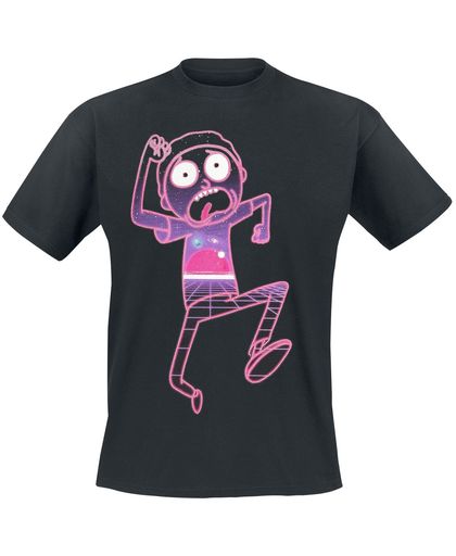Rick And Morty Morty - Neon T-shirt zwart