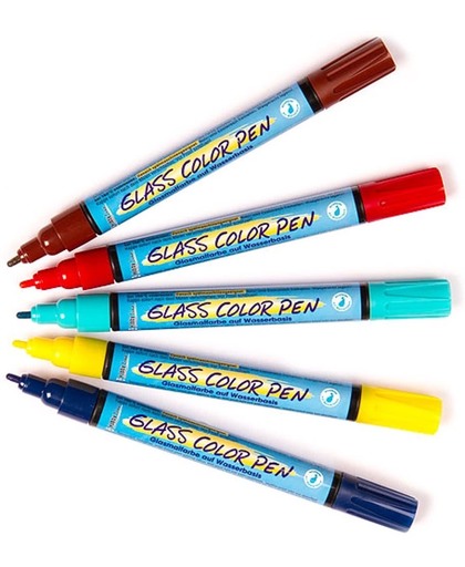 Pennen met glinsterende glasverf  (Pakket B)