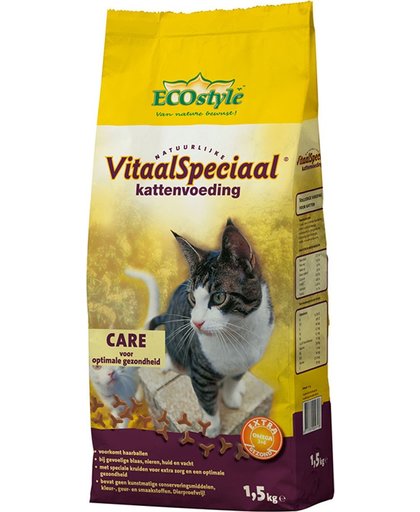 Ecostyle Vitaalspeciaal Care - Kattenvoer - 2 x 1.5 kg